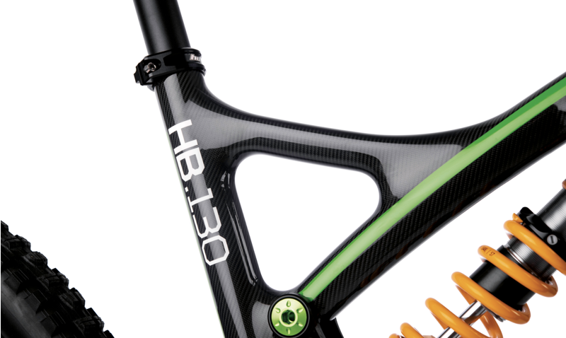 Hope HB130 Factory FrameSet 2021 Carbon / Factory Green-4
